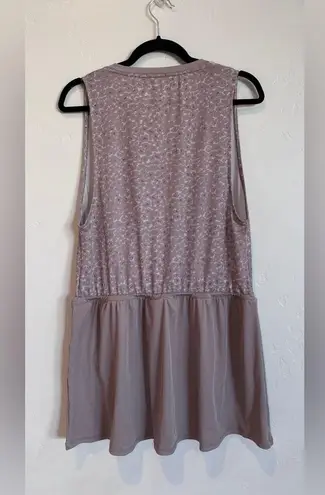 Varley Lagoda Womens Tennis Dress Taupe Cluster Leopard large