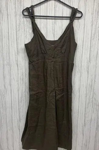 Womens Size 6 Jigsaw Linen Double Strap Dress EUC