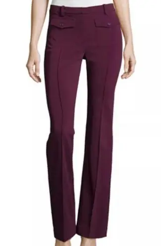 Rebecca Taylor Refined Suiting Boot Pant in Oxblood Sz 26/4