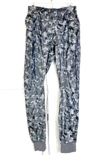 Mistress Rocks Lingua Gray Camo Jogger Parachute Pants Medium NWT