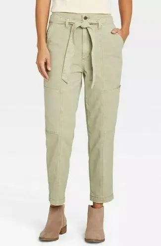 Universal Threads Universal Thread Pale Sage Green Belted Utility Cargo Pants