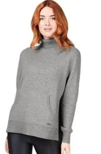 Sweaty Betty  Hampstead Cashmere Sweater Long Sleeve Turtleneck Gray Size Small