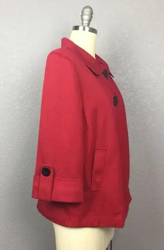 •First Option• Red Cape Jacket Size 8