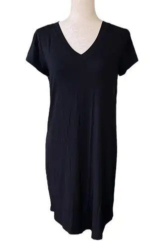 C&C California Black Rayon T-shirt Dress