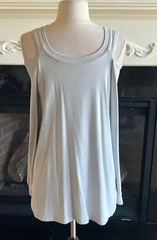 The Comfy Soft Gray Knit Tunic Short Dress Mini Reaction Kenneth Cole Womens Small