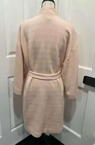 Soma PINKY PEACH TEXTURED WIDE SLEEVED KNEE LENGTH ROBE