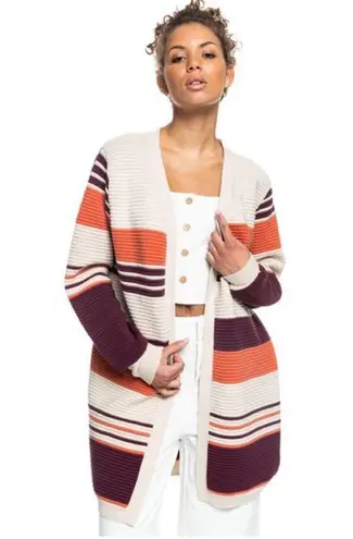 Roxy NWT  Above The Sun Colorblock Cardigan Oversized Medium