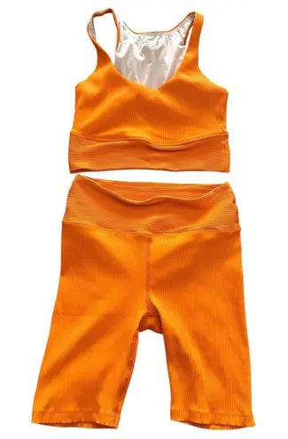 YEAR OF OURS Ribbed Athletic Set Orange Medium Orange
