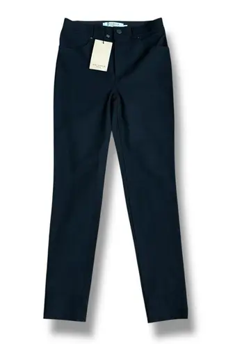 NWT MM Lafleur Sammataro Jean Pants Ankle Stretch Black Size 0