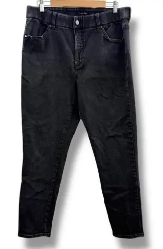 Universal Standard Faded Black High Rise Skinny Ankle Jeans Sz 16 Plus