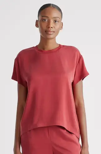 Quince Washable Silk Pajama Set Women’s Crimson Size Medium