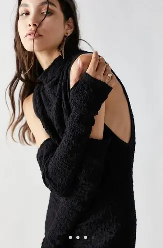 Free People  Ava Dress Gloves Set Black M