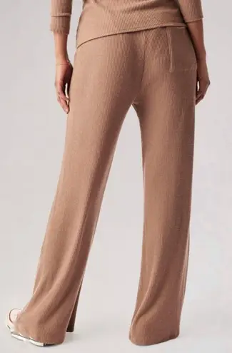 Faherty Roscoe Legend Rib Wide Leg Pants In Brownie XS