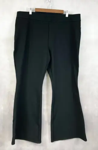 Slim Factor Investments Woman Flare Pants 2X Ponte Dark Academia Minimal Office Black