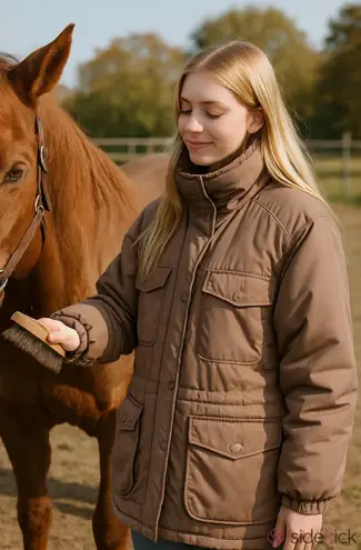 Vintage Totes Tan Puffer Jacket with Insulated Design Unisex Ski Jacket Size L