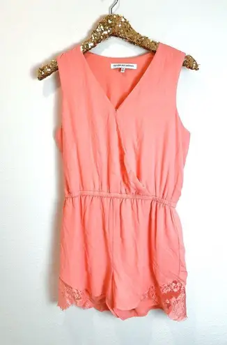 Cupcakes and Cashmere Irina Pink V-neck Romper