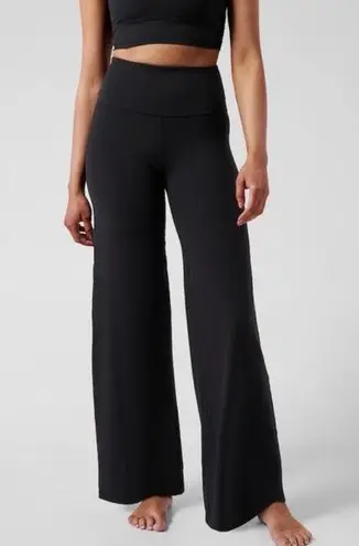 Athleta  Elation Wide Leg Pants Black Medium Yoga Flare