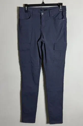 prAna Meme Cargo Printed Skinny Leg Pants Women's 6 Gray Hiking Outdoor NWOT
