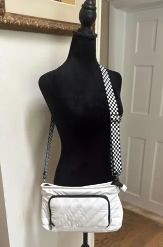 Think Royln Bank Street Crossbody White Nylon NWOT