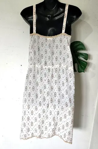 Oysho Lace and Floral Print Slip Dress