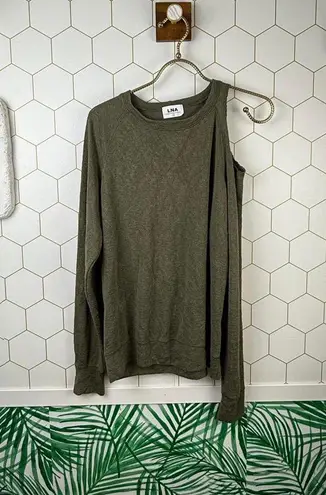 LNA Cold Shoulder Long Sleeve Knit - Size - Small