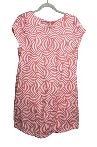 Island Company Interlocking Patterned Capricorn Mini Dress Sz. M Pink Size M