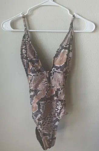 SheIn Snakeskin Bathing Suit