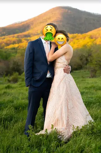 Studio 17 Rose gold Prom dress