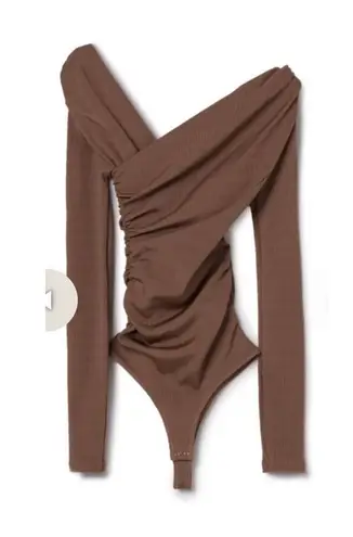 GOLDSIGN THE FONTEYN BODYSUIT CHOCOLATE BROWN SZ LARGE