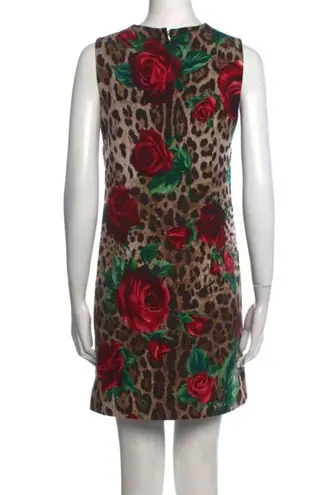 Dolce & Gabbana NWOT  rose leopard print dress