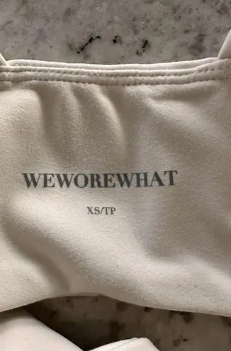 We Wore What Bandeau Bra Top, Off White Stripes, Size XSMALL , NWT