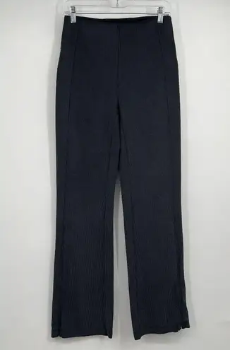 Lululemon 8 Brushed Softstreme Ribbed Flared Pant 32.5" Zip Ankle W5EUBS Workout Black Size 28