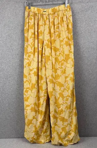 The Normal Brand Women's Pleated Yellow Floral Wide