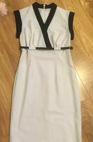 Calvin Klein Black And White Dress