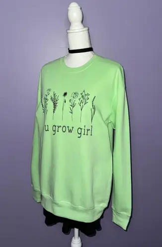 Tultex NEW You Grow Girl Floral Sweatshirt