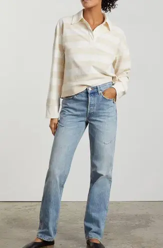 Everlane  THE EVERYBODY JEAN Straight Leg Button Fly Deep Atlantic E2 25