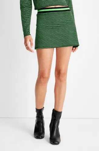 Target Future Collective Women's Striped Knit Mini Skirt - Black/ Green