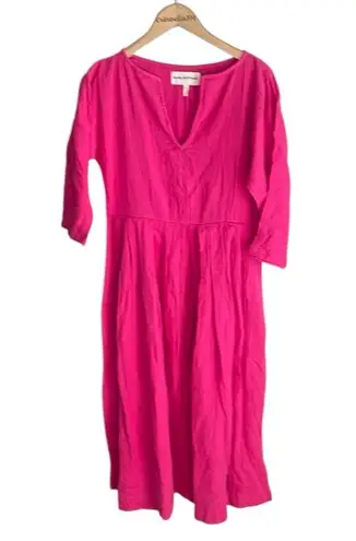 Mara Hoffman Chloe Pleated Cotton-gauze Midi Dress