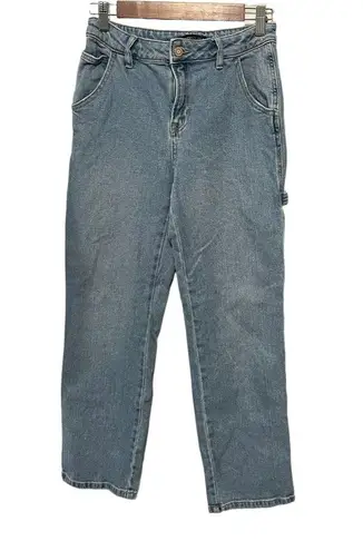 Sincerely Jules Cargo Mid Rise Light/Medium Wash Jeans Sz 3/26