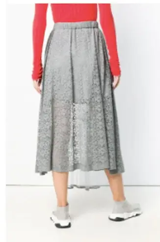 Stella McCartney embellished lace high low skirt
