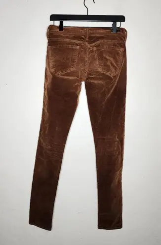 Citizens of Humanity Citizen of Humanity Avedon Low Rise Skinny Leg Suede in Brown Size 27