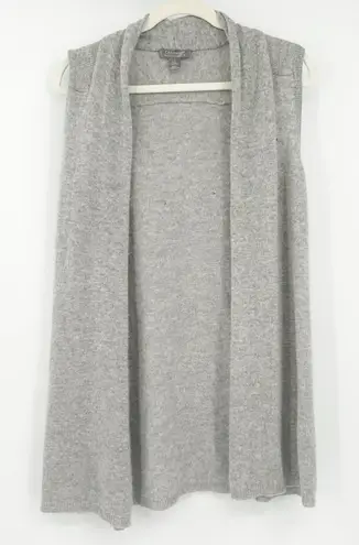 Charter Club Womens 100% Cashmere Open Front Sleeveless Cardigan Sweater Size S