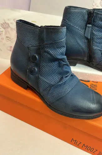 Miz Mooz Leather Ankle Boots - Sallie walking comfortably relaxed chic