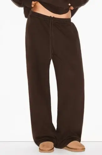 SKIMS Espresso Straight Leg Sweatpants XS