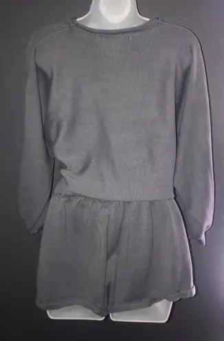 Lounge Zesica Gray Blue Spring  Set (Sweatshirt and Shorts) Womens size Small