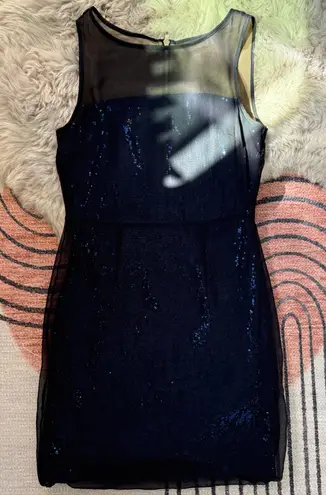 Bailey 44 Navy blue Sequin Mini Dress XS