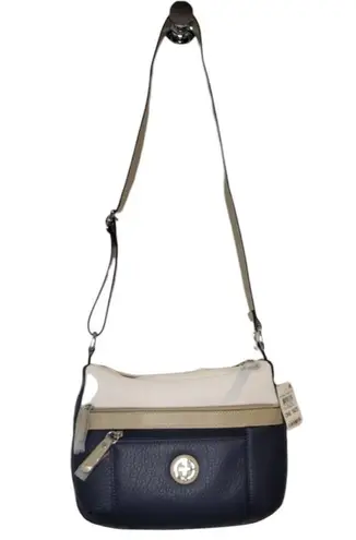 Giani Bernini Navy, Oatmeal and White Women's Crossbody Bag New With Tags