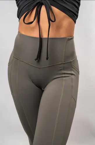 Till You Collapse Til You Collapse Light Green High Waisted Activewear Leggings