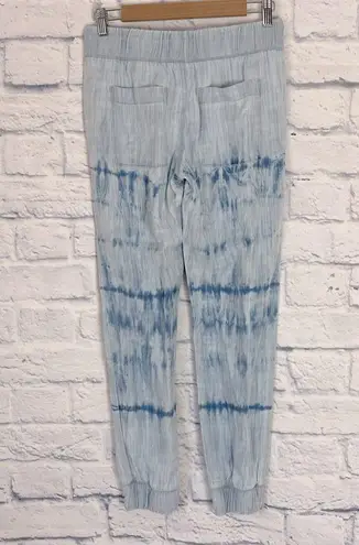 Bella Dahl  blue chambray tie dye jogger pants XS