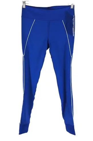 Satva Womens Leggings Full Length Moisture Wicking Shaping Cobalt Blue Size S